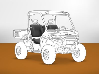 Armadillo Can-Am Defender Gen2 XT / XMR / LTD seat cover silhouette