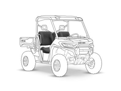 Can-Am Defender Gen2 XT / XMR / LTD seat cover silhouette