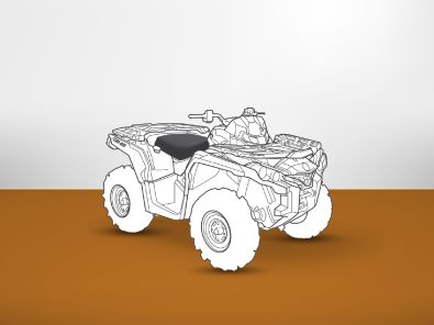 Armadillo Can-Am Outlander Gen 2 seat cover silhouette