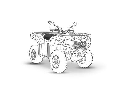 Armadillo CF Moto Cforce 400/520 seat cover silhouette