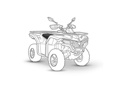 Armadillo CF Moto Cforce 625 seat cover silhouette