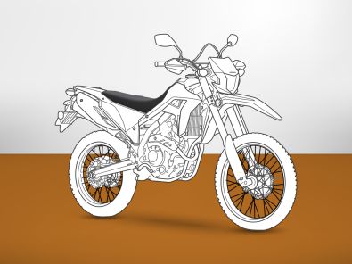 Armadillo Honda CRF 300L seat cover silhouette
