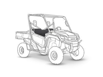Armadillo Honda Pioneer 1000 seat cover silhouette