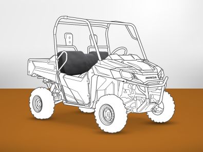 Armadillo Honda Pioneer 700 seat cover silhouette