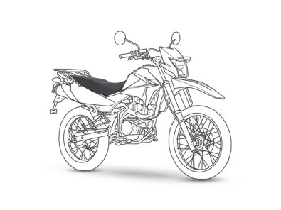 Armadillo Honda XR150L seat cover silhouette